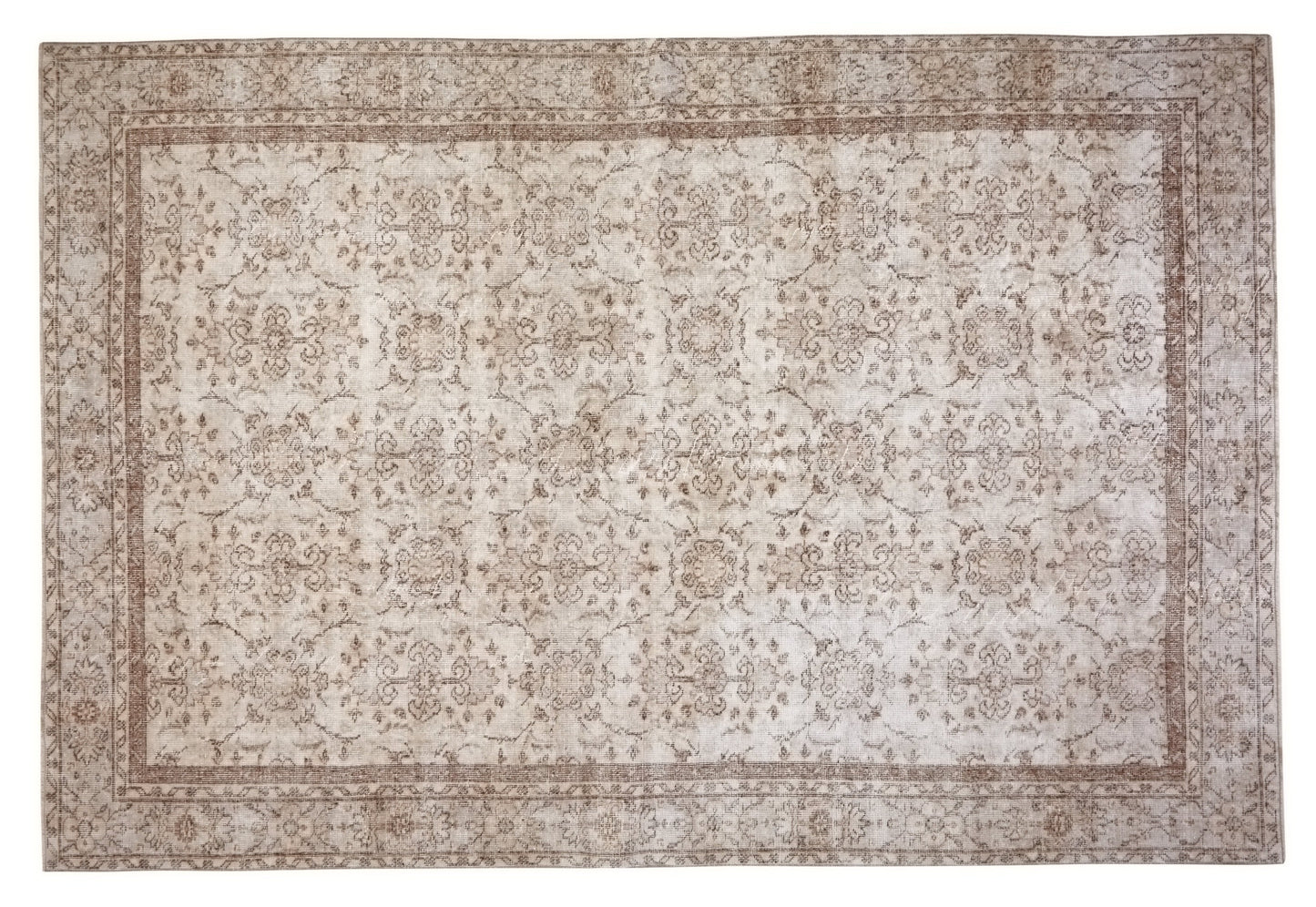 7x10 Oushak Rug, Vintage Natural rug, Neutral Turkish Rug Farmhouse decor, Turkey rug, Large rug, Area Rug, Bedroom rug, Ethnic rug,10242
