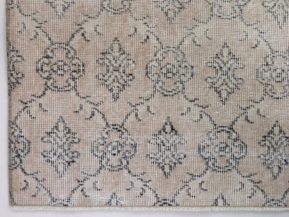 Faded Area Rug, Turkish Carpet rug, Vintage Oushak Rug, Neutral Rug, 7x10 Rug, Scandinavian Decor, Living room, One of a kind, RUG, 10236