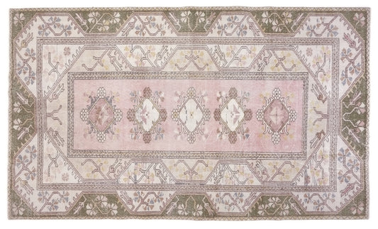 Neutral rug, 6x10 Oushak rug, Handmade Vintage rug, Turkish Oushak rug 6x10, Vintage Carpet rug, Turkey rug, Faded rug, Turkish carpet,10305