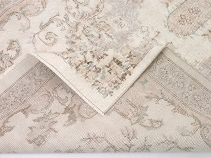 Faded rug, Turkish rug, Area rug, 5x9 Rug, Oushak rug, Vintage Rug, Handmade rug, Bedroom rug, Muted rug, Pastel rug, Living room rug, 10235