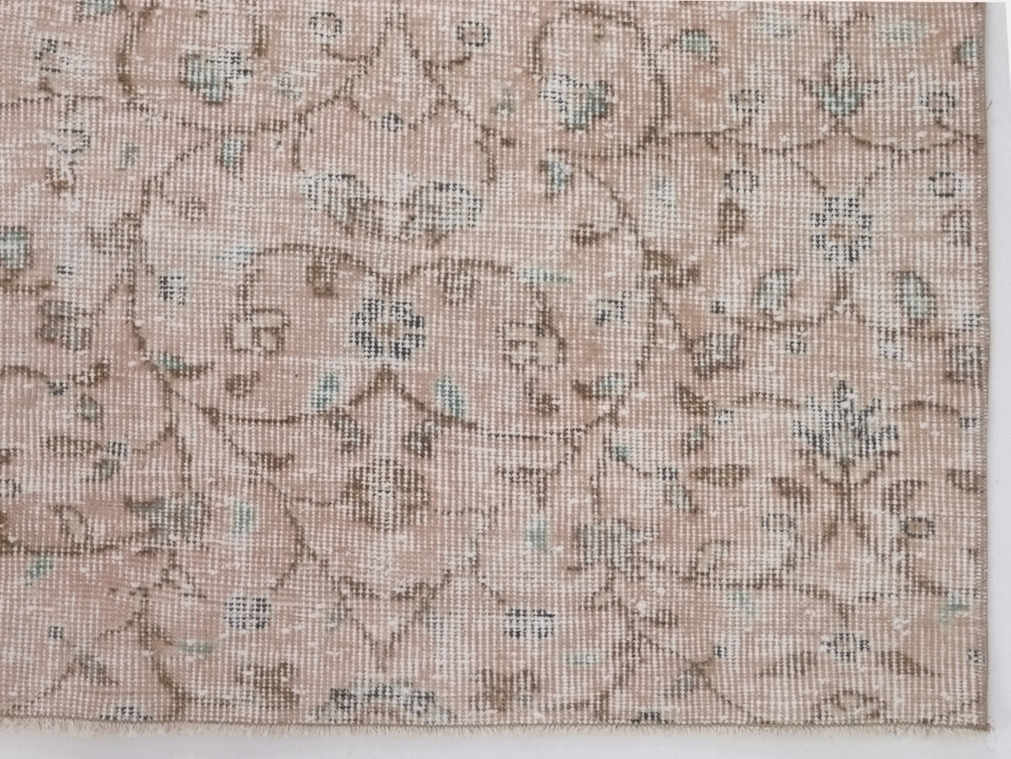 Oushak Carpet, Vintage rug, Turkish rug, Carpet rug, Floral rug, 7x10 Rug, Pink Rug, Area rug, Rug for Living room Turkey Anatolia, 10224