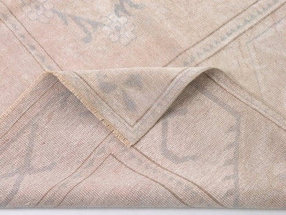 Neutral Oushak Rug, Vintage rug Muted, Turkish Rug Beige 7x9, Farmhouse decor, Area rug 7x10, Pastel rug, Faded rug, Muted rug, 9955