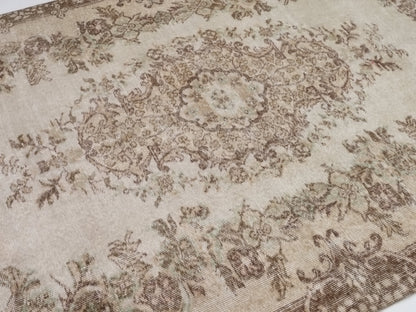 Antique rug, Turkish Area rug, Vintage Carpet, Hand knotted rug, Unique rug, Turkey rug, 6x9 Rug, Anatolia rug, Oushak Carpet rug, 10222