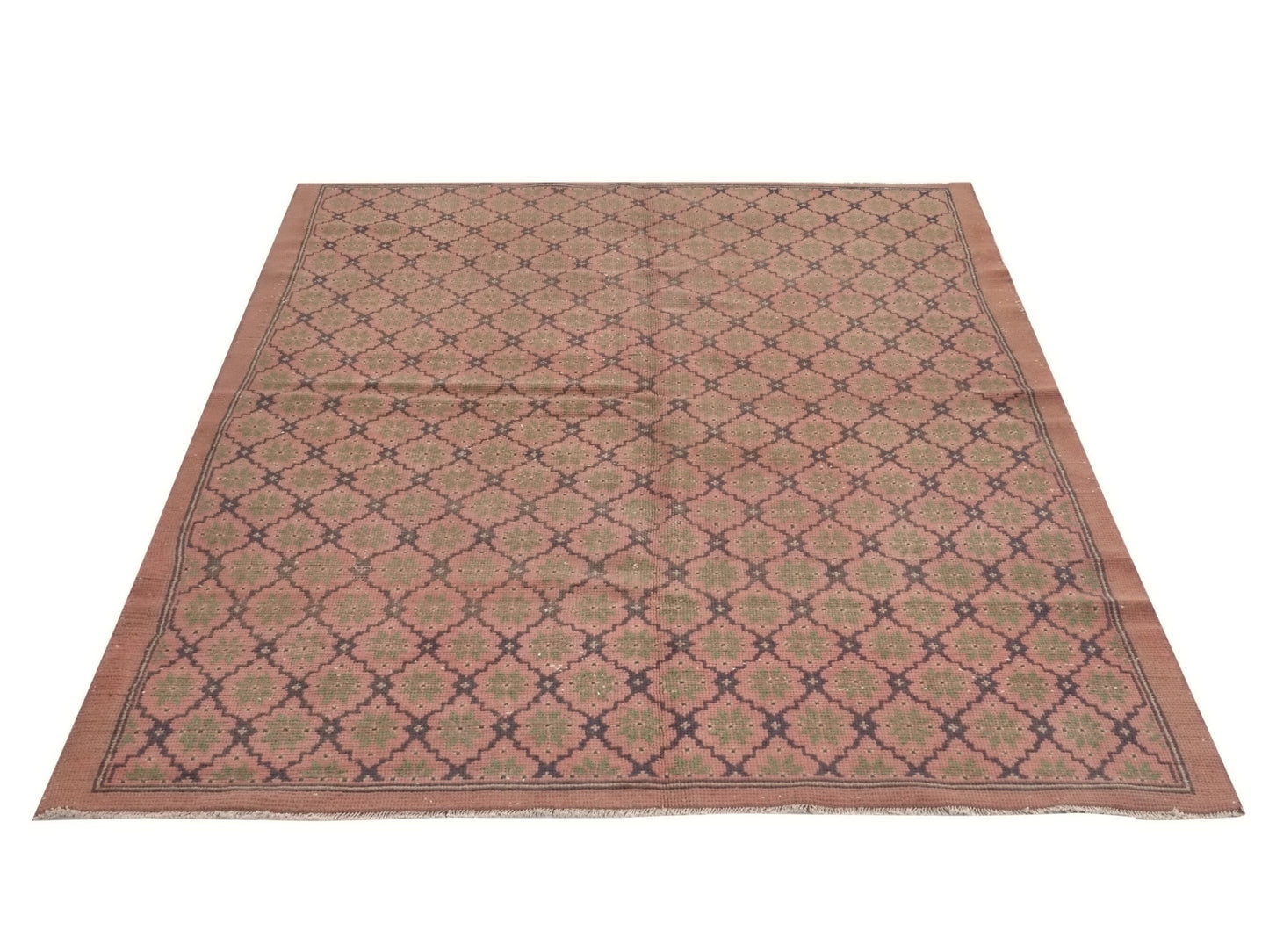 Faded Rug, Oushak rug, Anatolia rug, Oriental rug, Handmade rug, Soft rug, Rug 5x8, Vintage Turkish rug, Wool rug, Made in Turkey, 9016