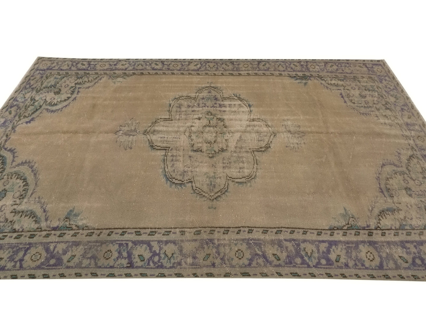 Vintage Rug 6x9, Turkish rug 6x9, Oushak Carpet rug, Living room rug, Muted rug,Faded rug, Handmade rug, Boho decor, Turkey rug, 8960