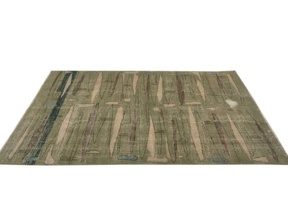 Turkish rug 5x8, Art deco Carpet rug, Oushak rug 5x8, Unique rug, Rare find Vintage rug, Turkey rug, Wool rug, One of a kind rug, 8957