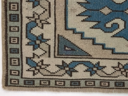 Turkish rug 3x5 , Vintage oushak rug , Area rug 3x5 , Turkish rug Wool, Small Oushak rug , Oriental rug , One of a kind rug, 8651