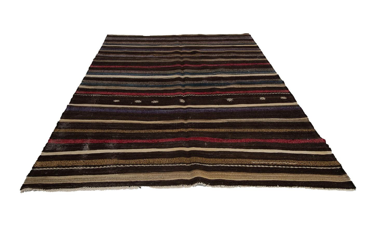 Turkish Kilim 7x11, Vintage Unique Kilim Rug, Handmade Faded Kilim Rug, Kilim Rug, Living Room Rug, Bohemian Rug, Wool Old Rug, 7875