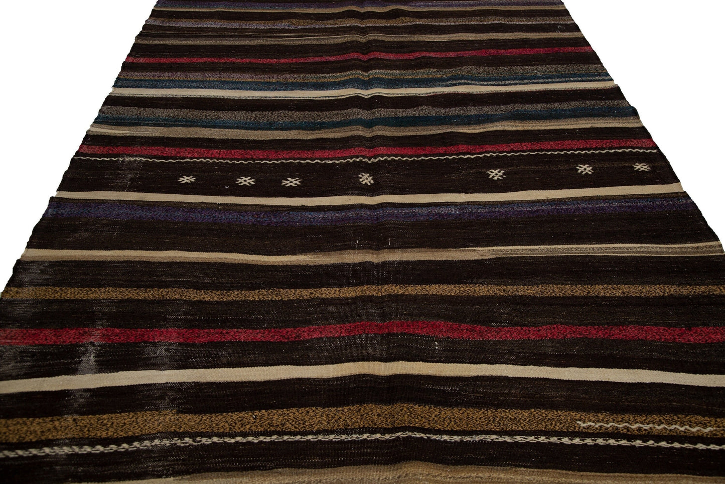 Turkish Kilim 7x11, Vintage Unique Kilim Rug, Handmade Faded Kilim Rug, Kilim Rug, Living Room Rug, Bohemian Rug, Wool Old Rug, 7875