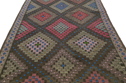 Turkish Kilim Rug, Handmade Antique Rug, Kilim Rug 6x11, Living Room Rug, Bohemian Rug, Vintage Kilim, Rug Kilim, Area Kilim Rug, 8161