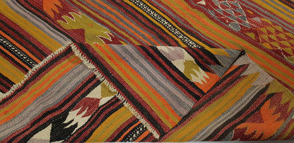 Vintage Kilim Rug, Kilim Rug 5x7, Turkish Kilim, Handmade Unique Kilim Rug, Area Floor Kilim Rug, Bohemian Rug, Living Room Rug, 2847