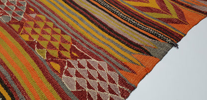 Vintage Kilim Rug, Kilim Rug 5x7, Turkish Kilim, Handmade Unique Kilim Rug, Area Floor Kilim Rug, Bohemian Rug, Living Room Rug, 2847