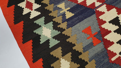 Rug Kilim, Turkish Kilim Rug, Vintage Handmade Kilim Rug, Living Room Rug, Area Faded Kilim Rug, Wool Rug, Bedroom Rug, Kilim Rug 6x8, 2356