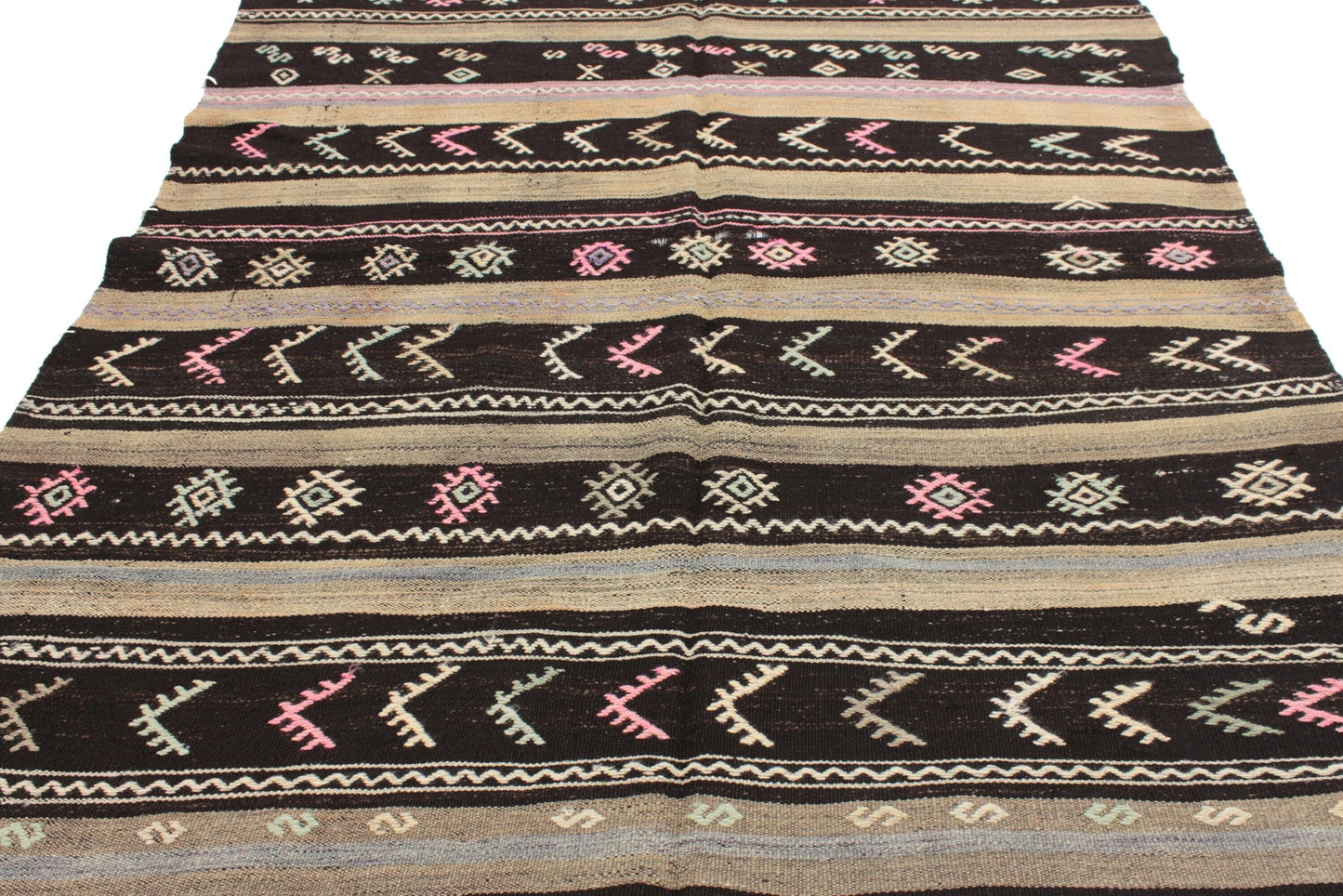 Turkish Kilim, Kilim Rug 5x7, Vintage Eclectic Kilim Rug, Handmade Bohemian Kilim Rug, Living Room Rug, Wool Rug, Rug Kilim,Area Kilim, 6066