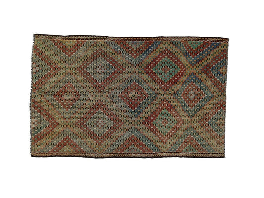 Vintage Kilim 6x9, Turkish Kilim Rug, Area Unique Kilim Rug, Handmade Muted Kilim Rug, Farmhouse Decor, Bedroom Rug, Rug Kilim, 8134