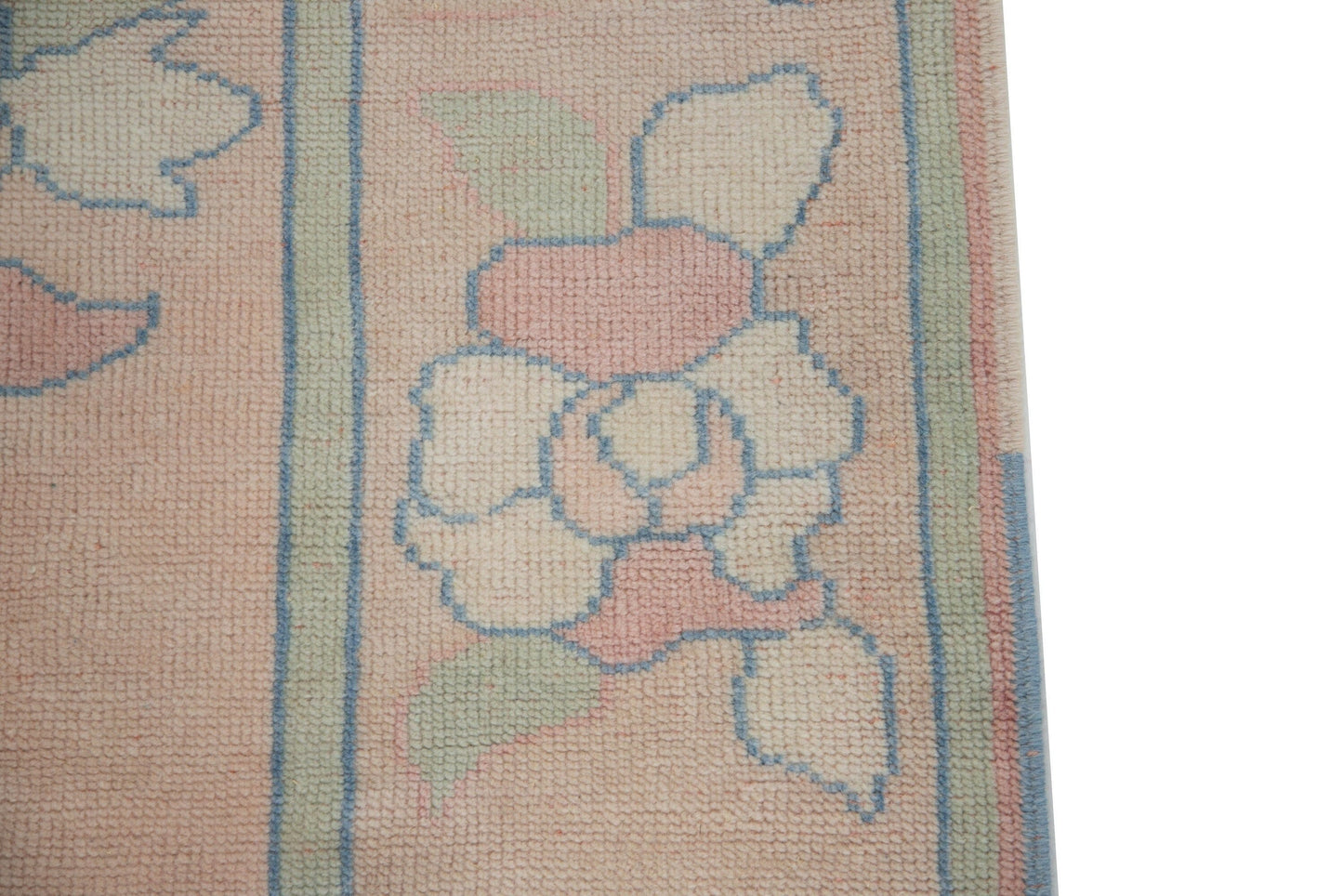 5x7 Pink Oushak Area Rug, Turkish Rug, Vintage Rug, Bohemian Handmade Rug, Turkey rug, Unique rug, Faded rug, Wool Rug, Bedroom rug, 7454