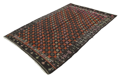 Turkish Kilim 5x7, Rug Kilim, Handmade Area Kilim Rug, Bohemian Rug, Vintage Eclectic Kilim Rug, Living Room Rug, Wool Rug, 8141