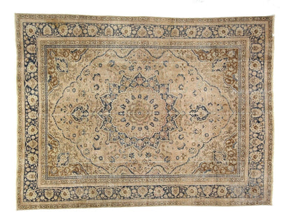 6x9 Neutral Wool Oushak rug ,Turkish rug, Distressed rug, Worn rug, Anatolia rug, Vintage Area rug, Antique rug ,Living room rug, 6325