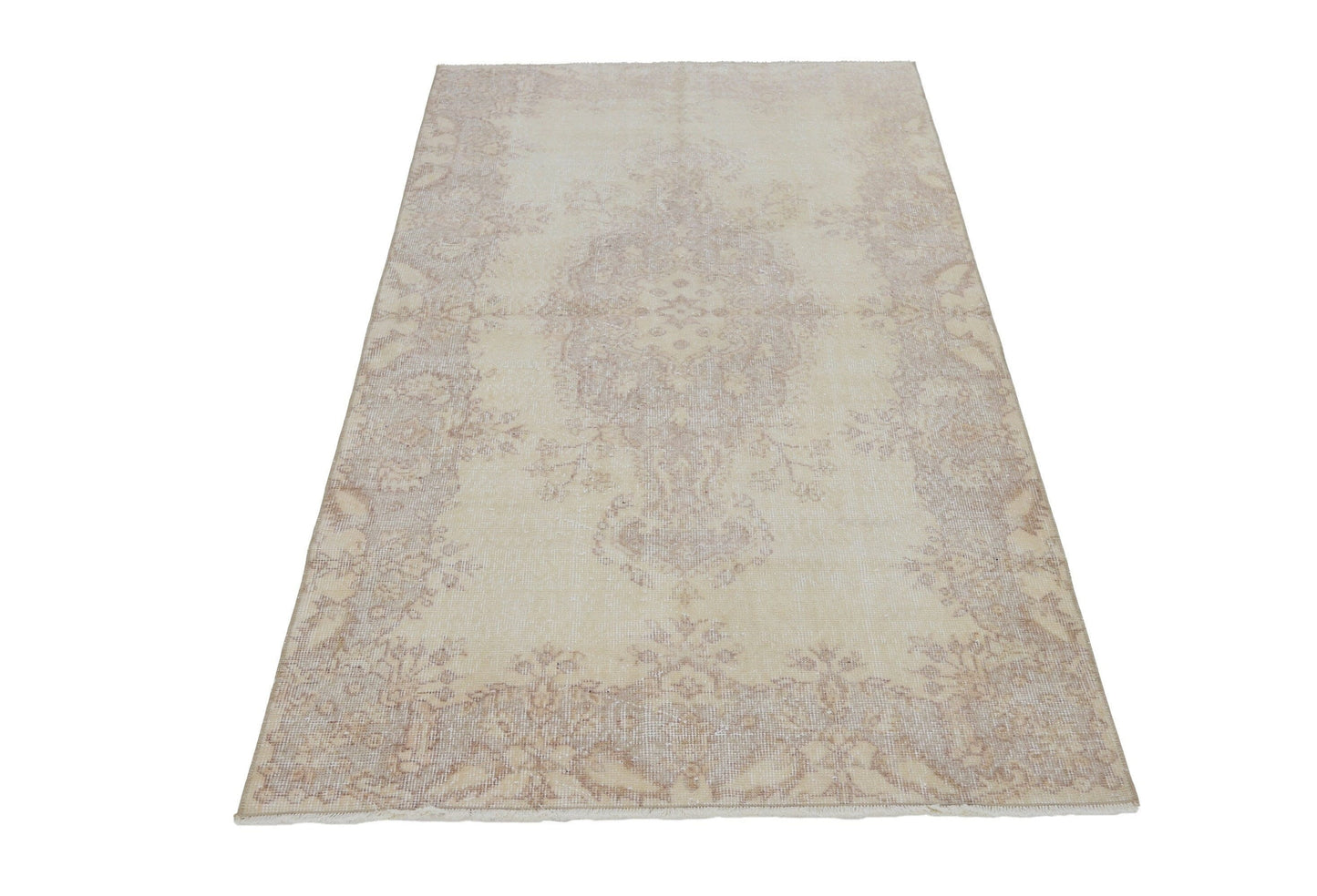 Oushak rug,Turkish rug,Vintage rug,Small rug,Bedroom rug,Small Oushak rug,Faded rug,Beige rug 4x7,Vintage Turkish Oushak rug 4x7,7121