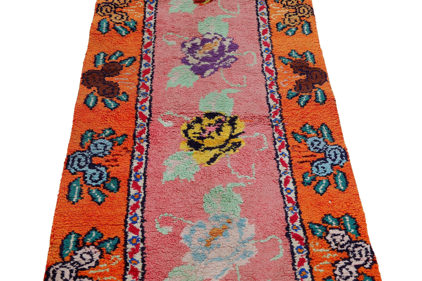 3x13 Rug runner, Turkish runner, Oushak runner, Office rug, Vintage runner, Handmade Rug ,One of a kind rug, Hallway rug, Kitchen rug,7226