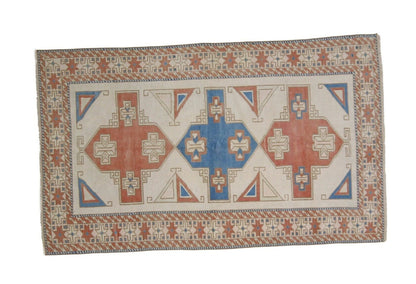 4x7 Turkish Oushak Vintage Rug, Carpet Area Eclectic Rug,, Handmade Nursery Fine rug, Faded rug ,Anatolia rug, Turkey rug, 7743