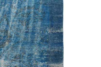6x10 Turkish Rug Blue ,Overdyed Rug Vintage, Worn Blue Carpet Rug, Area Rug, Coastal Decor ,Bedroom, Living room, Sky Blue Rug,3276