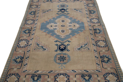 TURKİSH OUSHAK RUG, Handmade Area Anatolian Carpet rug ,Vintage Bohemian Decorative rug, 5x7 Turkish rug, Turkey rug ,5x7 Rug,7718