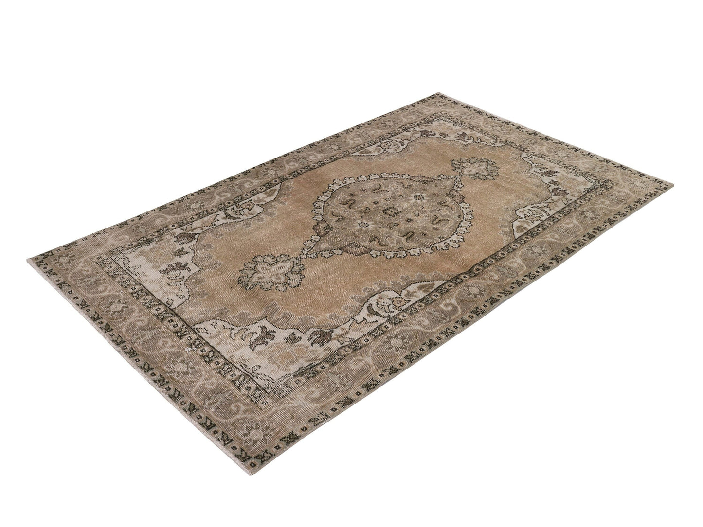 4x7 Turkish Area rug, Vintage rug, Turkey Oushak rug, Handmade Anatolian Rug, One of a kind Wool rug, Hand-knotted rug, Carpet rug, 8685