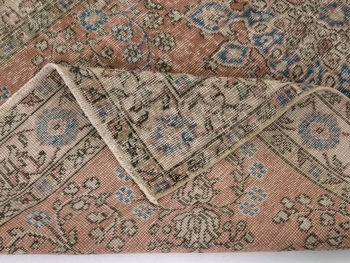 Boho Oushak rug, Red Turkish rug, Oriental Area rug 4x7, Handmade Vintage rug, Authentic Bohemian Carpet rug, Anatolia rug, Bedroom rug,8672