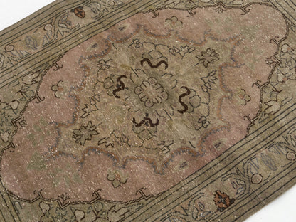 3x4 Small Oushak Rug, Vintage Turkish rug, Bohemian Small Rug, Anatolian rug, Handmade Rug, One of a kind carpet Rug, 8665