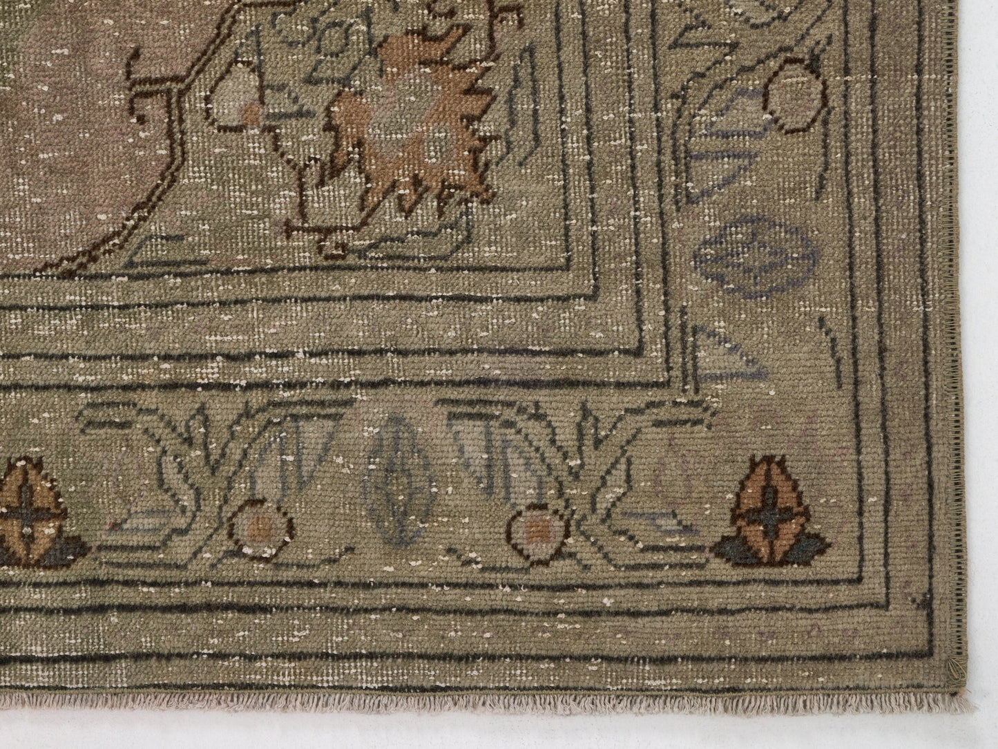 3x4 Small Oushak Rug, Vintage Turkish rug, Bohemian Small Rug, Anatolian rug, Handmade Rug, One of a kind carpet Rug, 8665