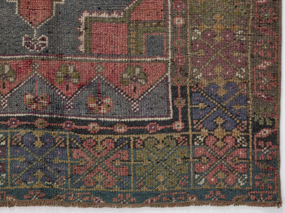 4x6 Vintage Area Rug, Traditional Turkish Rug, Handmade Oushak Rug, Tribal Anatolian Rug, Eclectic Wool Rug, Turkey Carpet Rug, 8663