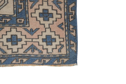 Scandinavian Decor, Geometric Oushak Rug, Area rug 5x8, Turkish Rug Neutral, Vintage Carpet rug, Coastal decor, Bedroom rug, Nursery, 7389
