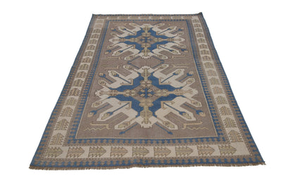 Faded rug, Turkish rug, Oushak rug, Carpet rug, Vintage rug, Area rug, 5x8 Turkish Oushak Vintage rug, Tropical rug, Bedroom rug,7316