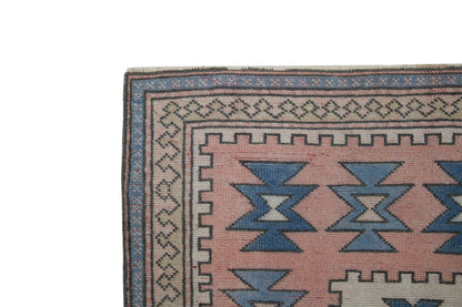 Geometric Oushak Rug, 5x8 Area rug, Turkish rug , Vintage rug, One of a kind rug, Anatolia Rug, Turkey Rug ,Living Room Rug,Bedroom rug,7301