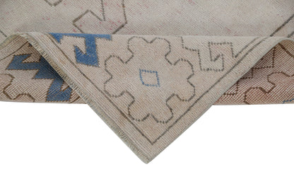6x8 Beige Blue Oushak rug, Vintage rug, Turkish rug, Handmade rug ,Wool rug, Anatolia rug ,Turkey rug, One of a kind rug , Area rug 6x8,7291