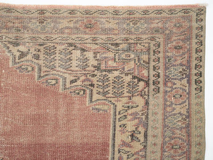 Oushak Handmade Area Rug, Turkish Vintage Eclectic Rug, Anatolia Rug, Neutral Faded Rug, Bohemian Rug, Living Room Rug, Rug 6x8, 11555