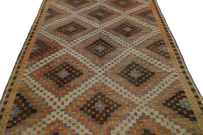 Terracotta Kilim Rug, Turkish Kilim Rug, Area Kilim Rug, Vintage Rug, 6x11 Handmade Rug, One of a Kind Rug, Living Room Rug, Rug Kilim, 8076