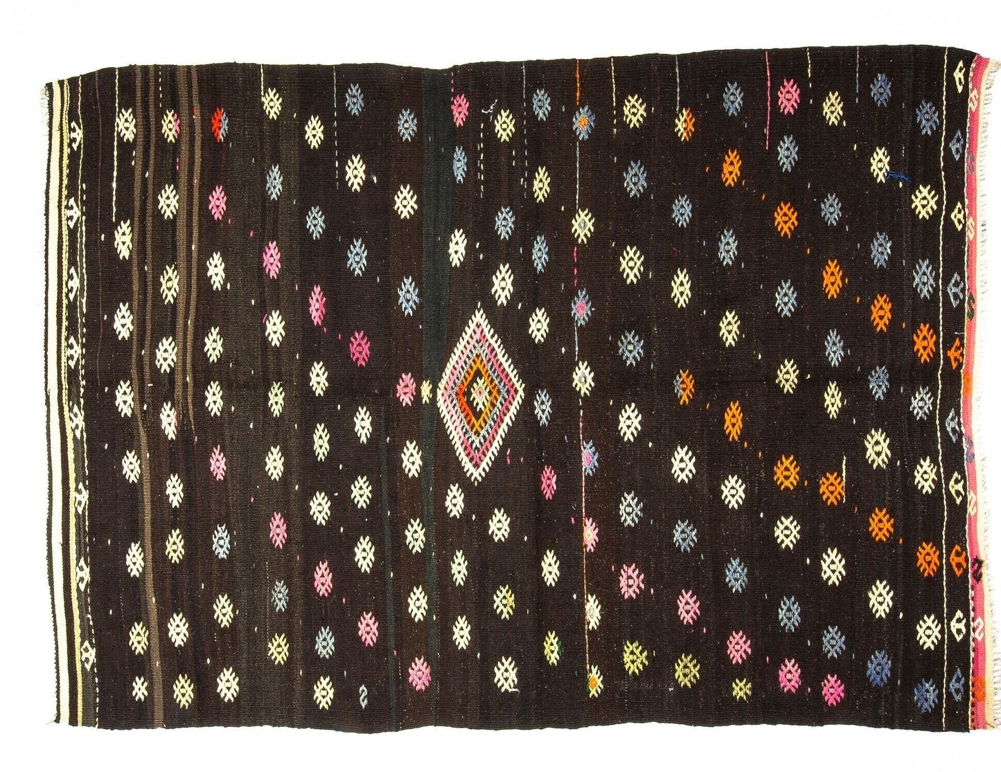 6x9 Vintage Turkish Kilim Rug, Flat Weave Rug, Neutral Rug, Unique Rug, Organic Rug, Anatolia Rug, Bedroom Rug, Rug Kilim, 1983