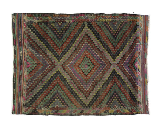 Area Kilim Rug, Handmade Kilim Rug, Kilim Rug 6x8, Wool Rug, Unique Rug, Living Room Rug, Turkish Kilim, Vintage Kilim, Primitive Rug, 8059