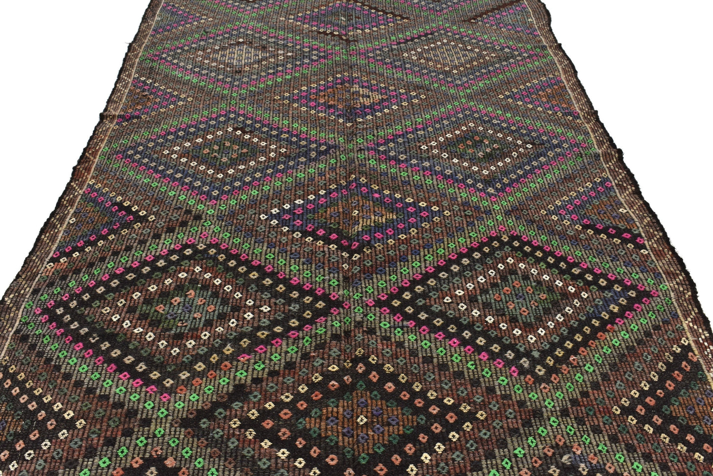 6x10 Vintage Turkish Kilim Rug, Flat Weave Rug, Rug Kilim, Farmhouse Decor, Wool Rug, Anatolia Rug, Handmade Area Rug, Unique Kilim Rug,3203