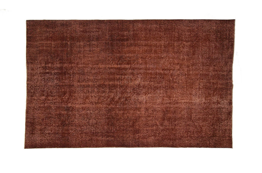 6x9 Turkish Oushak Vintage Rug, Overdyed Brown Carpet Rug, Farmhouse Rug, Living Room Rug, Area Rug, Handmade, Country Decor,3305