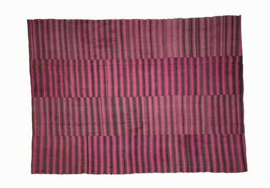 Turkish Vintage Area Kilim rug, Kilim Rug 9x12, Striped Pink Large Kilim rug ,Living room Oversize KİLİM Rug, Bohemian decor, KİLİM,6613