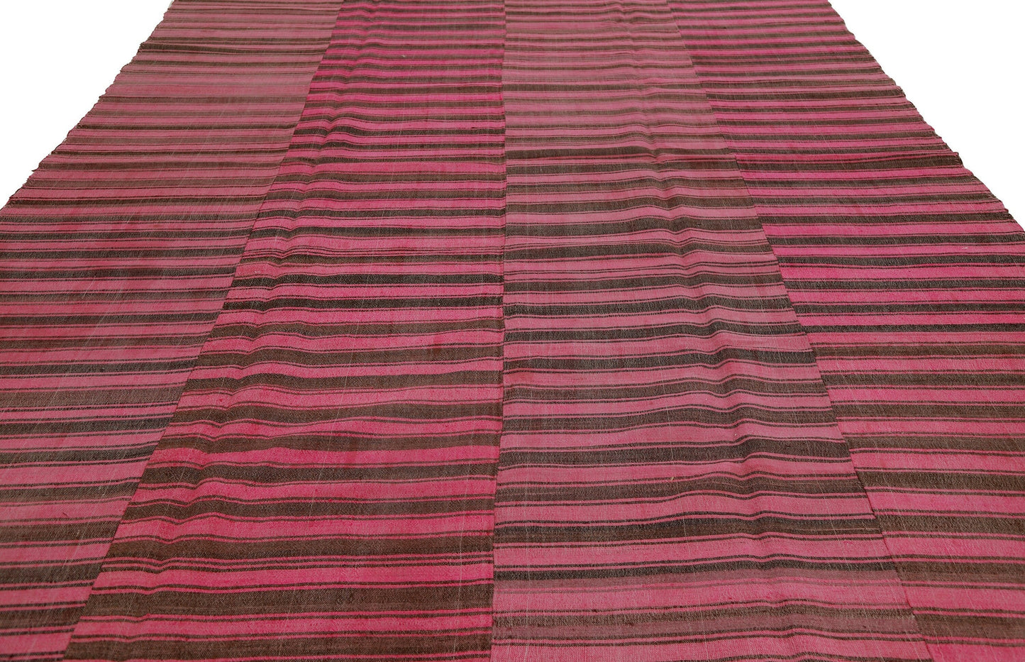 Turkish Vintage Area Kilim rug, Kilim Rug 9x12, Striped Pink Large Kilim rug ,Living room Oversize KİLİM Rug, Bohemian decor, KİLİM,6613