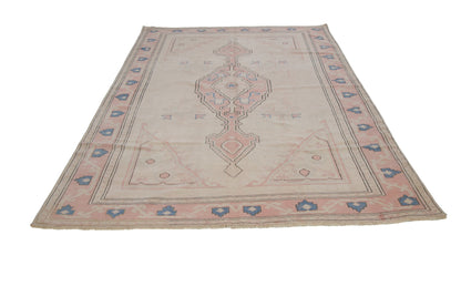 Handmade Oushak Rug, Neutral Turkish Rug, Vintage Rug, Area rug, Anatolia rug, Rug 6x9, Living room rug, Boho decor, Turkey rug, 7304