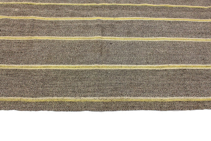 6x7 Yellow Gray Kilim Rug, Square Kilim Rug, Turkish Kilim Rug, Modern Rug, Contemporary Decor, Bedroom Rug, Entryway Rug, Boho Decor, 964