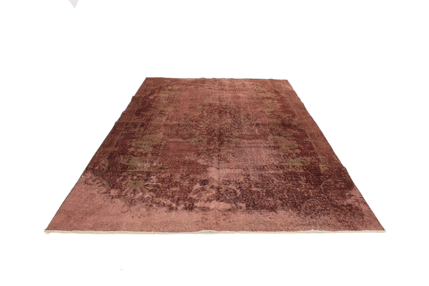 6x9 Brown Turkish Carpet Rug, Vintage Rug, Oushak Rug, Handmade rug, Vintage Carpet, Overdye Rug, Distressed Rug , Farmhouse decor,3313