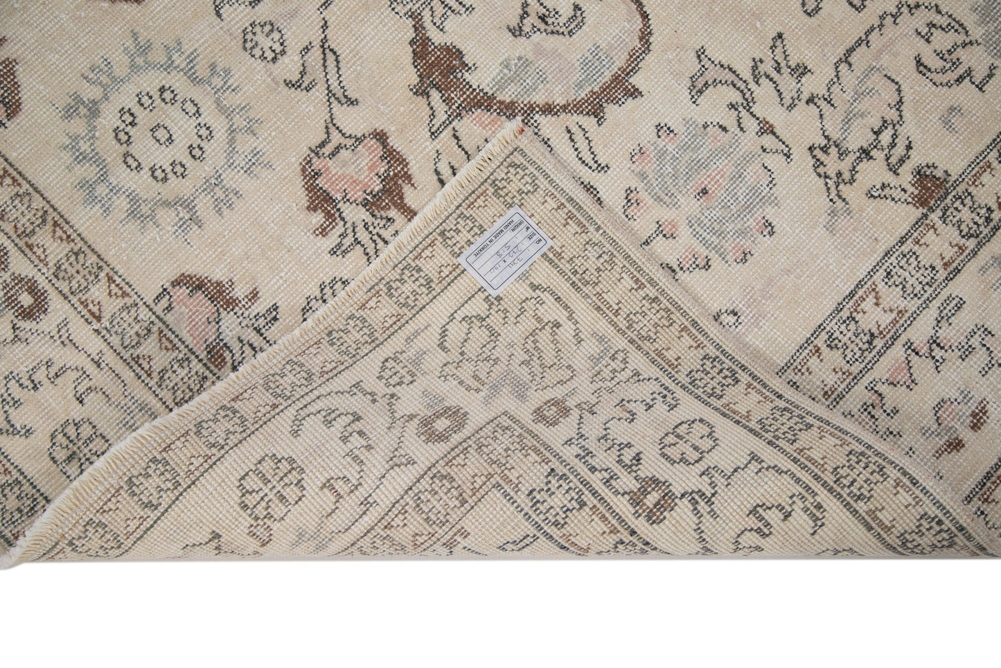 Rug 6x9,Area Turkish rug 6x9, Neutral Oushak rug,Vintage rug,Beige rug 6x9,One of a kind rug,Contemporary,Living room rug,7391