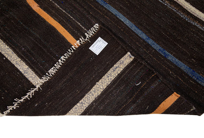 Boho Kilim Rug, Vintage Kilim, Turkish Kilim, Brown Kilim, Kilim rug, Area Rug, Handmade rug, Anatolia rug, Old rug, Living room, 7764