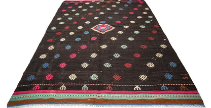 Kilim rug 6x9, Boho Kilim rug, Vintage Turkish kilim rug, Rug Kilim, Handmade Kilim Rug ,Scandinavian, Living room rug, Area Kilim rug, 1980